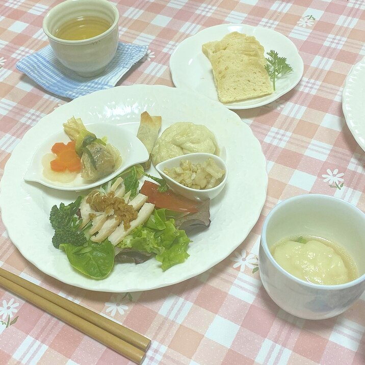 おもてなしに、飲茶のワンプレートランチ